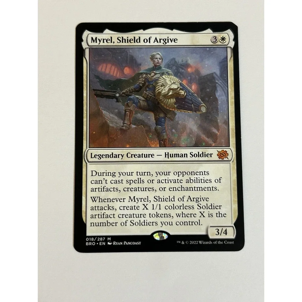 LP MTG Myrel, Shield‎ of Argive The Brothers' War Corner Issue